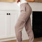 Lounge A Lot Cargo Sweatpants in Mocha
