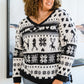 Love And The Holidays V-Neck Top