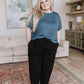 So Good Relaxed Fit Top in Dark Teal