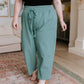 Love Me Dearly High Waisted Pants in Jade