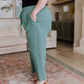 Love Me Dearly High Waisted Pants in Jade