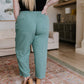 Love Me Dearly High Waisted Pants in Jade