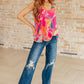 Love Me Like You Do Floral Sleeveless Blouse