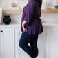 Love On The Line V-Neck Peplum Blouse