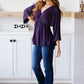 Love On The Line V-Neck Peplum Blouse