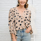 Lovely Days Long Sleeve Blouse in Beige
