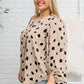 Lovely Days Long Sleeve Blouse in Beige