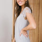 Lovely Lace Tee In Gray