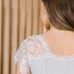 Lovely Lace Tee In Gray