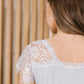RACK SALE Lovely Lace Tee In Gray - LARGE