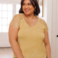 Lovely Lace Tee In Yellow