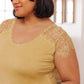Lovely Lace Tee In Yellow