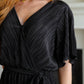 Lovely Life Plisse Romper in Black