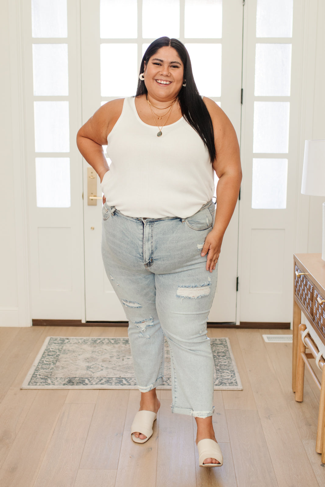 RISEN Love on Top Distressed Jeans