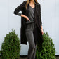 Essential Lounge Top In Black Lava