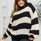 Lucky Strike Top in Black Stripe