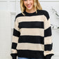 Lucky Strike Top in Black Stripe