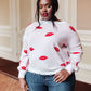Luscious Lips Top in White