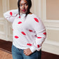 Luscious Lips Top in White