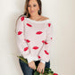Luscious Lips Top in White