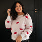 Luscious Lips Top in White