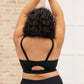 Lux & Plush Sports Bra in Onyx