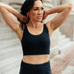 Lux & Plush Sports Bra in Onyx