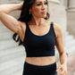 Lux & Plush Sports Bra in Onyx
