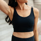 Lux & Plush Sports Bra in Onyx