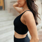 Lux & Plush Sports Bra in Onyx