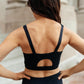 Lux & Plush Sports Bra in Onyx