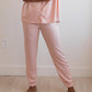 Luxurious Loungewear Joggers In Blush