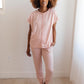 Luxurious Loungewear Joggers In Blush