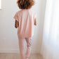 Luxurious Loungewear Top In Blush