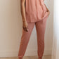 Luxurious Loungewear Joggers In Terracotta