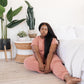 Luxurious Loungewear Joggers In Terracotta