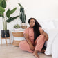 Luxurious Loungewear Top In Terracotta