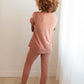 Luxurious Loungewear Top In Terracotta