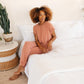 Luxurious Loungewear Joggers In Terracotta