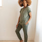 Luxurious Loungewear Top In Olive