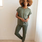 Luxurious Loungewear Top In Olive