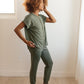 Luxurious Loungewear Top In Olive