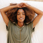 Luxurious Loungewear Top In Olive
