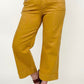 RESTOCK Judy Blue Garment Dyed Straight Leg Cropped Jeans - Mustard