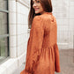 Madeline Polkadot Top in Camel