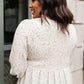 Madeline Polkadot Top in Ivory