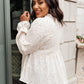 Madeline Polkadot Top in Ivory