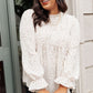 Madeline Polkadot Top in Ivory