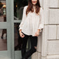 Madeline Polkadot Top in Ivory