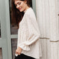 Madeline Polkadot Top in Ivory